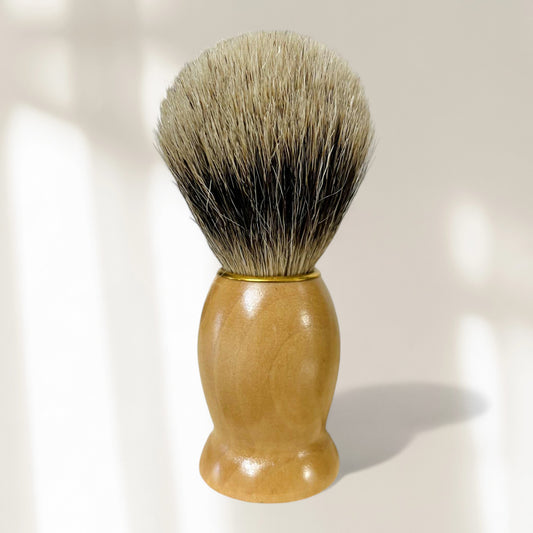 Cepillo de tejón de madera