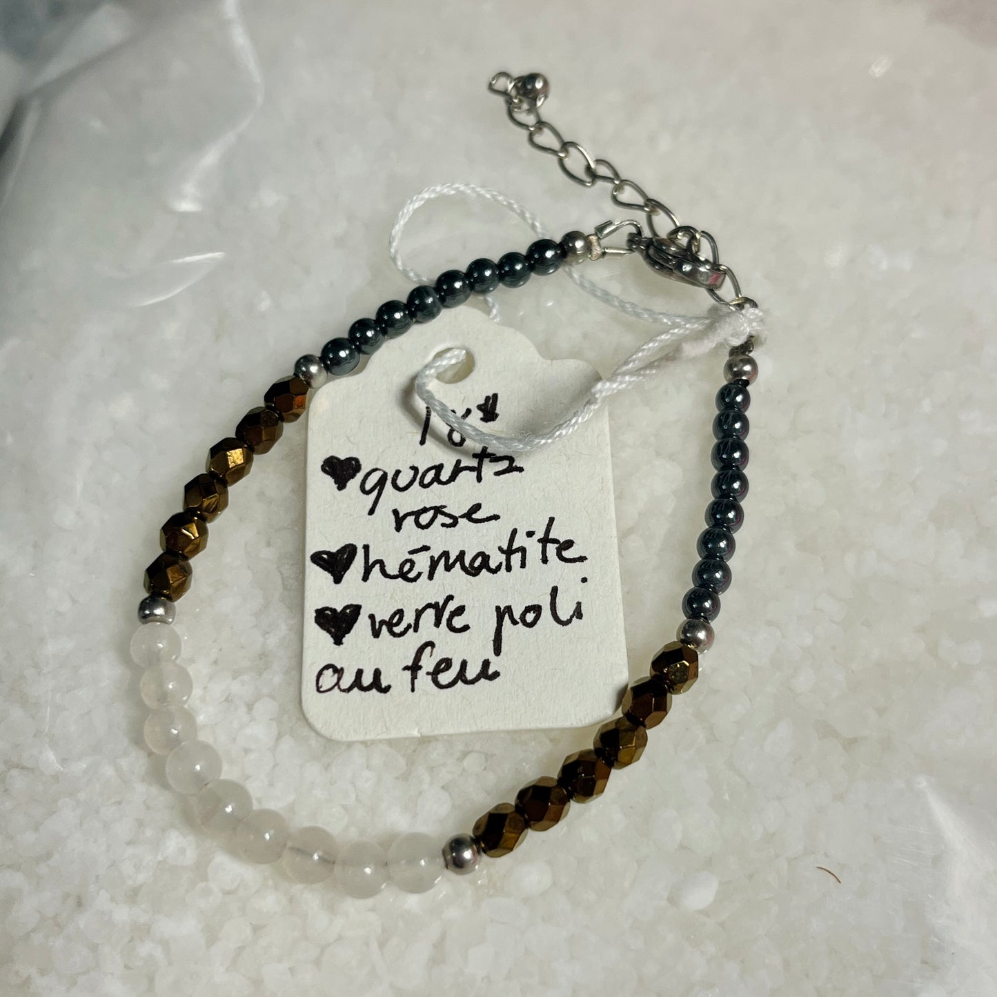 Pulsera de piedras semipreciosas y pulidas