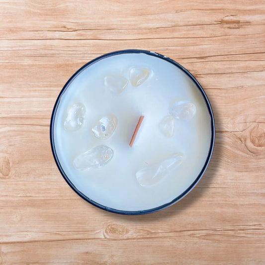 SOLÈNE vela de sándalo y cuarzo transparente