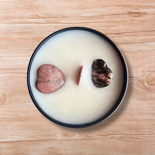 Vela NEMESIS de frutas confitadas y rodonita