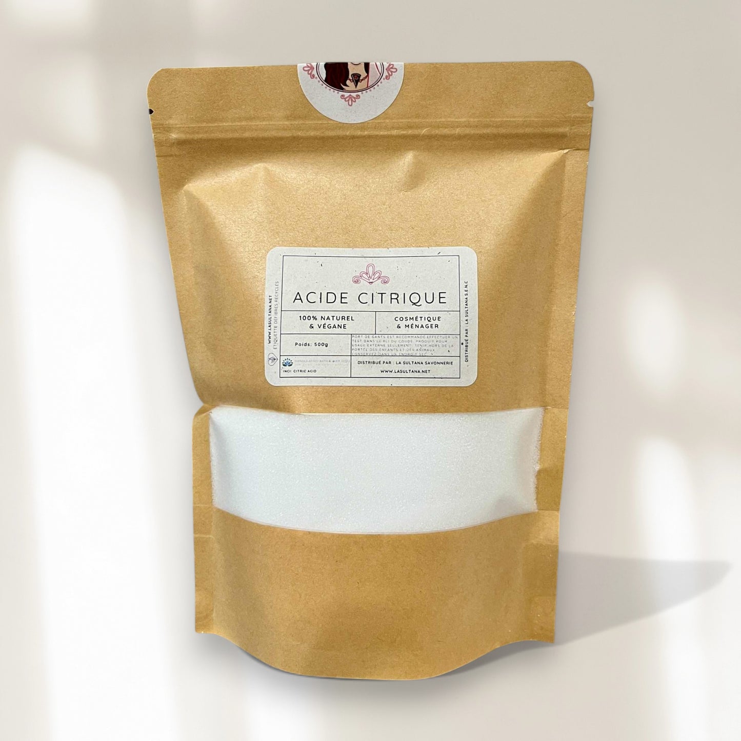 Ácido cítrico cosmético y de uso doméstico