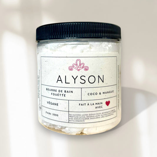 ALYSON Whipped Bath Butter Coconut and Mango
