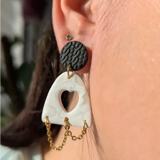 Boucles d'oreilles DÉFI CRÉATIF La Sultana Savonnerie | Savons et soins naturels faits main | Québec