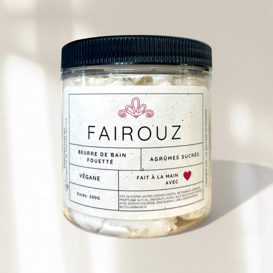 FAIROUZ whipped soap sweet citrus