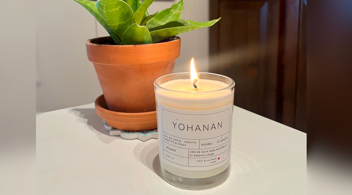 Plusieurs bougies de soja naturelles et artisanales la sultana savonnerie