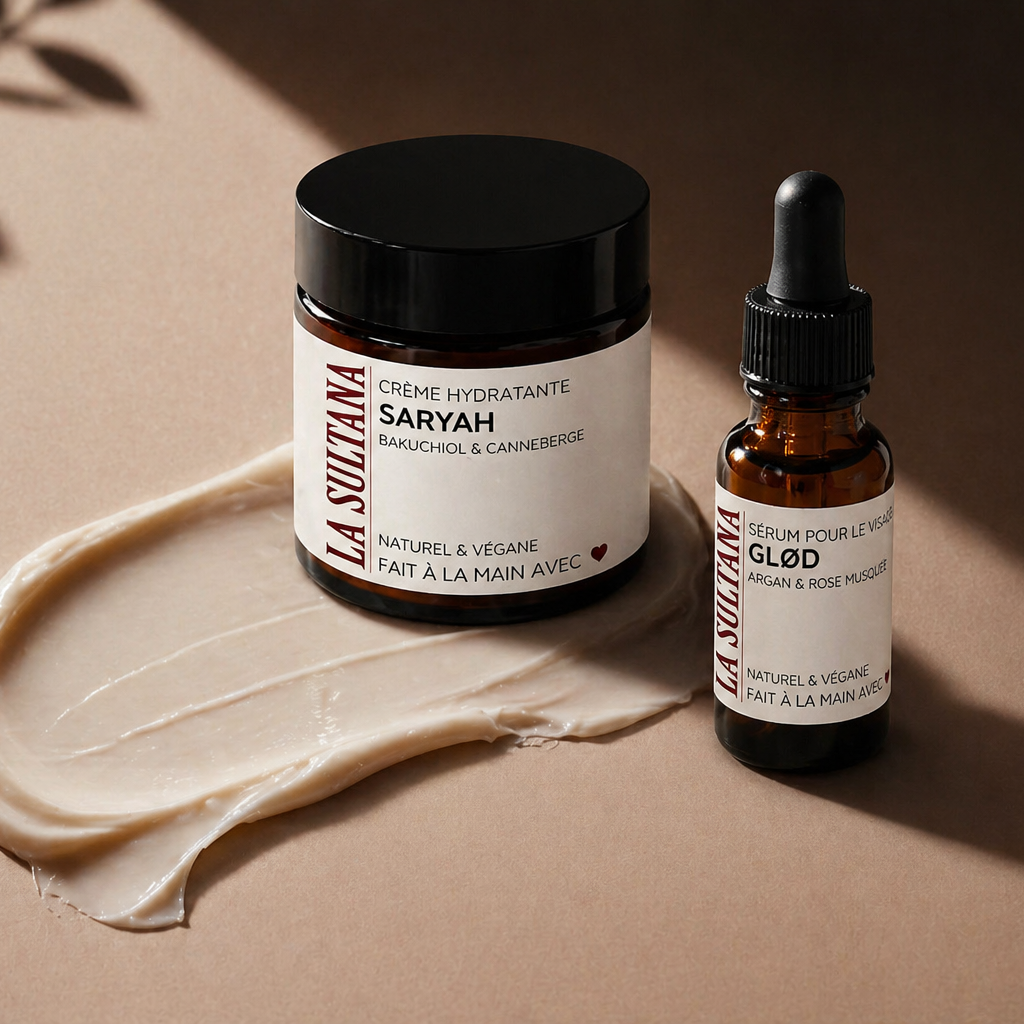 SARYAH Night Cream for the Face with Bakuchiol and Cranberry