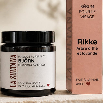 Masque pour le visage purifiant BJÖRN charbon & camomille