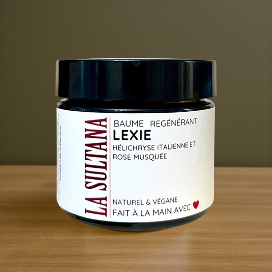 Baume régénérant LEXIE hélichryse italienne et rose musquée
