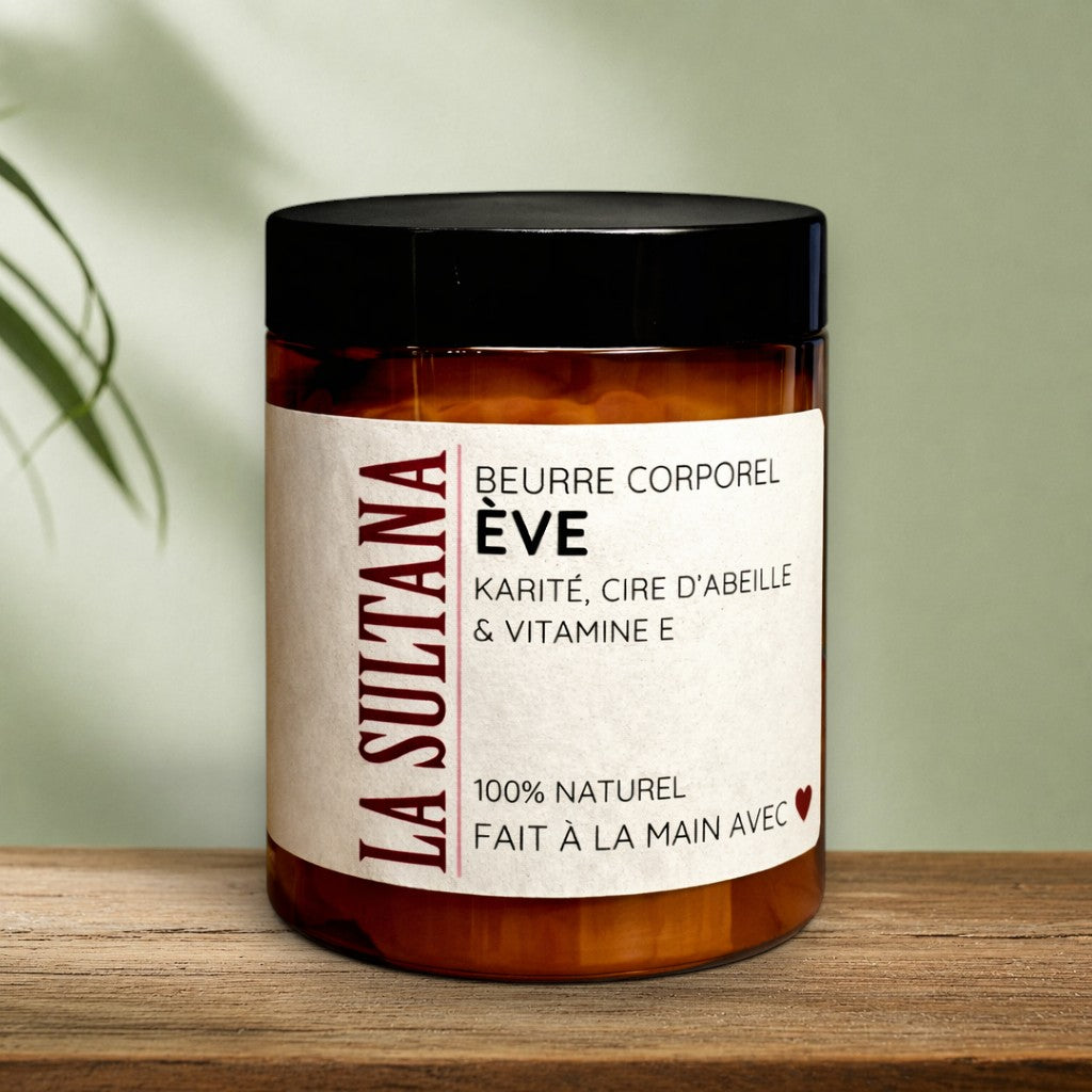 Beurre corporel fouetté ÈVE au karité - La Sultana | Soins naturels québecois