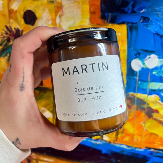 Bougie bois de pin