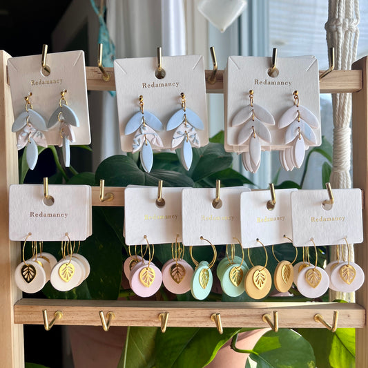 Boucles d'oreilles en argile polymère (plusieurs modèles) - La Sultana | Soins naturels québecois