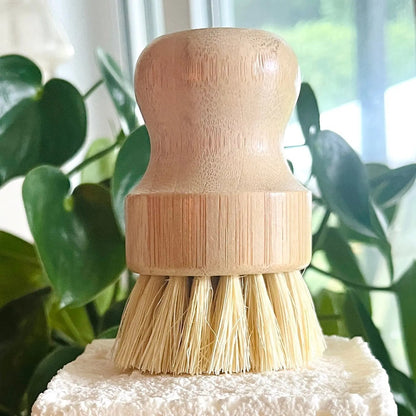 Brosse à vaisselle en bambou - La Sultana | Soins naturels québecois