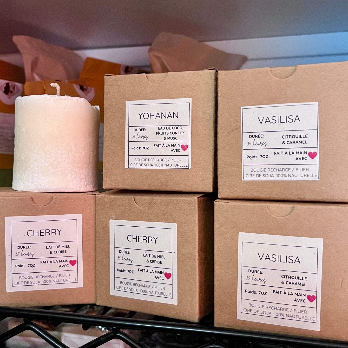 Bougies de type pilier