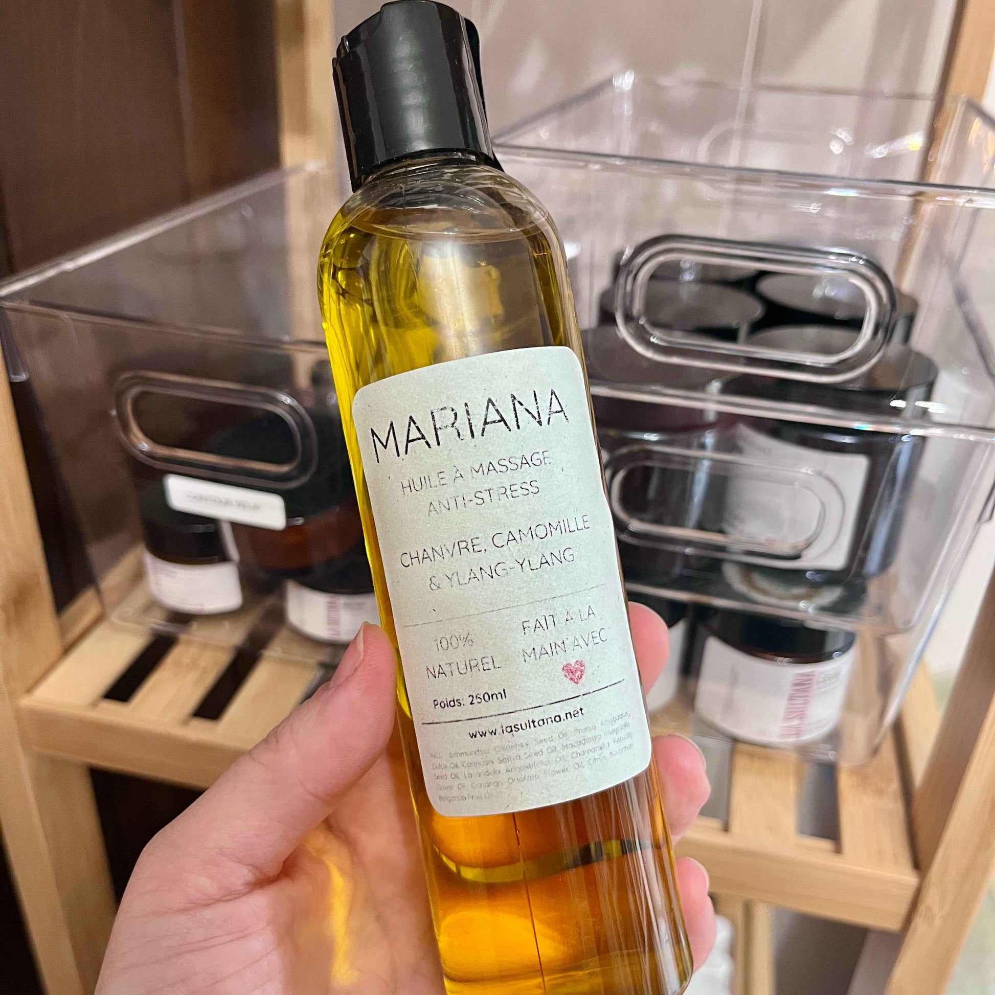 Imparfaite : Huile à massage chanvre, camomille & ylang-ylang