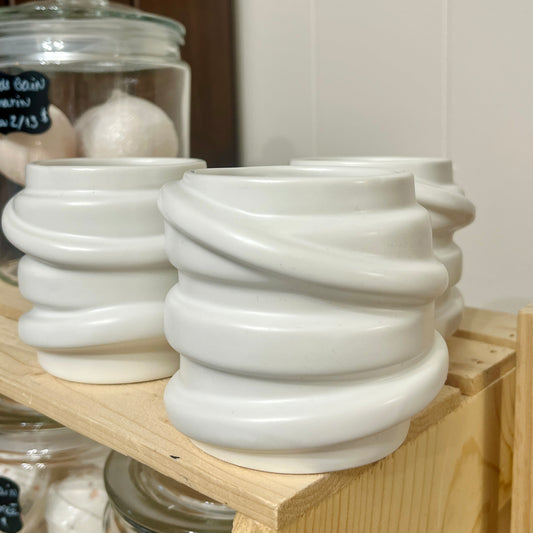 Pot pour chandelle ou plante en céramique