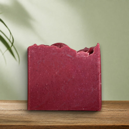 Savon au lait de chèvre JAMILA rose vanillée - La Sultana | Soins naturels québecois
