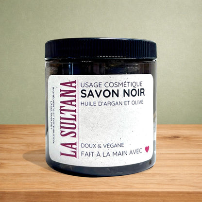 Savon noir traditionnel | Beldi huile d'argan - La Sultana | Soins naturels québecois