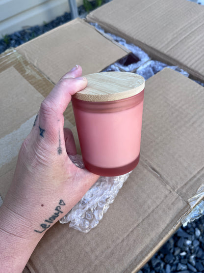 90 pots à bougie rose 7oz