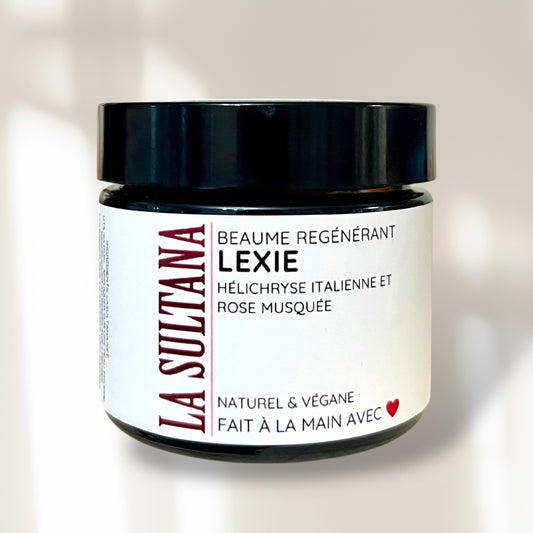 Baume régénérant LEXIE hélichryse italienne et rose musquée