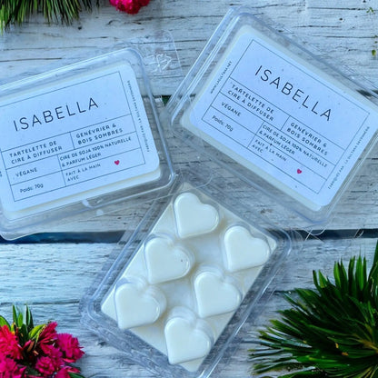 Fondant de cire ISABELLA genévrier et bois sombres - La Sultana | Soins naturels québecois