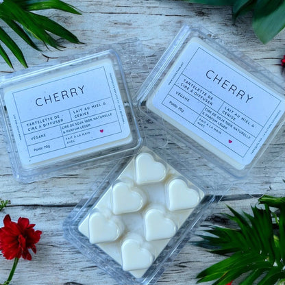 Fondant de cire CHERRY lait de miel et cerise - La Sultana | Soins naturels québecois