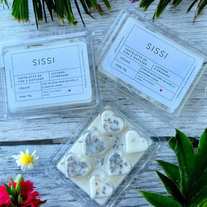 Fondant de cire SISSI lavande citronnée - La Sultana | Soins naturels québecois