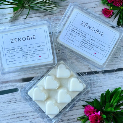 Fondant de cire ZÉNOBIE musc et jasmin - La Sultana | Soins naturels québecois