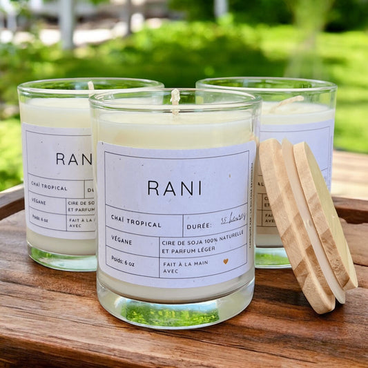 RANI tropical chai soy candle