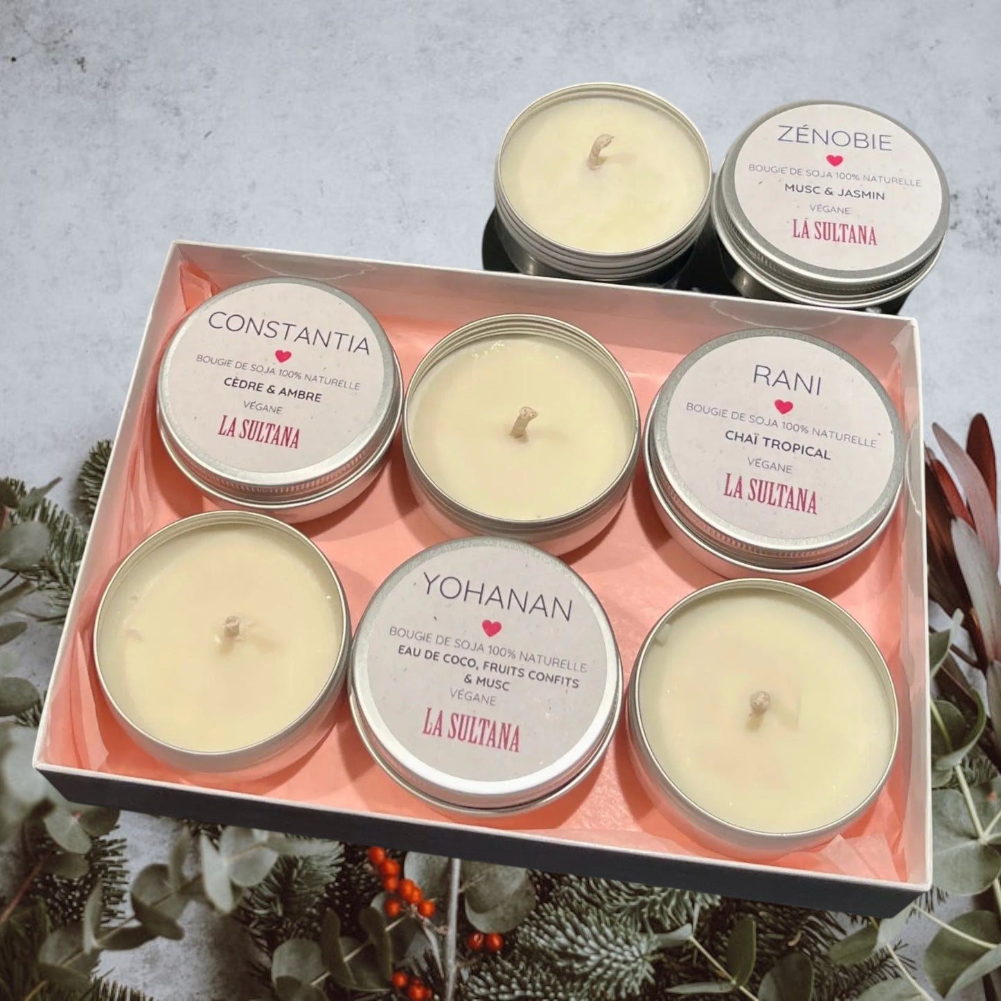 Ensemble de 6 mini bougies LUZ