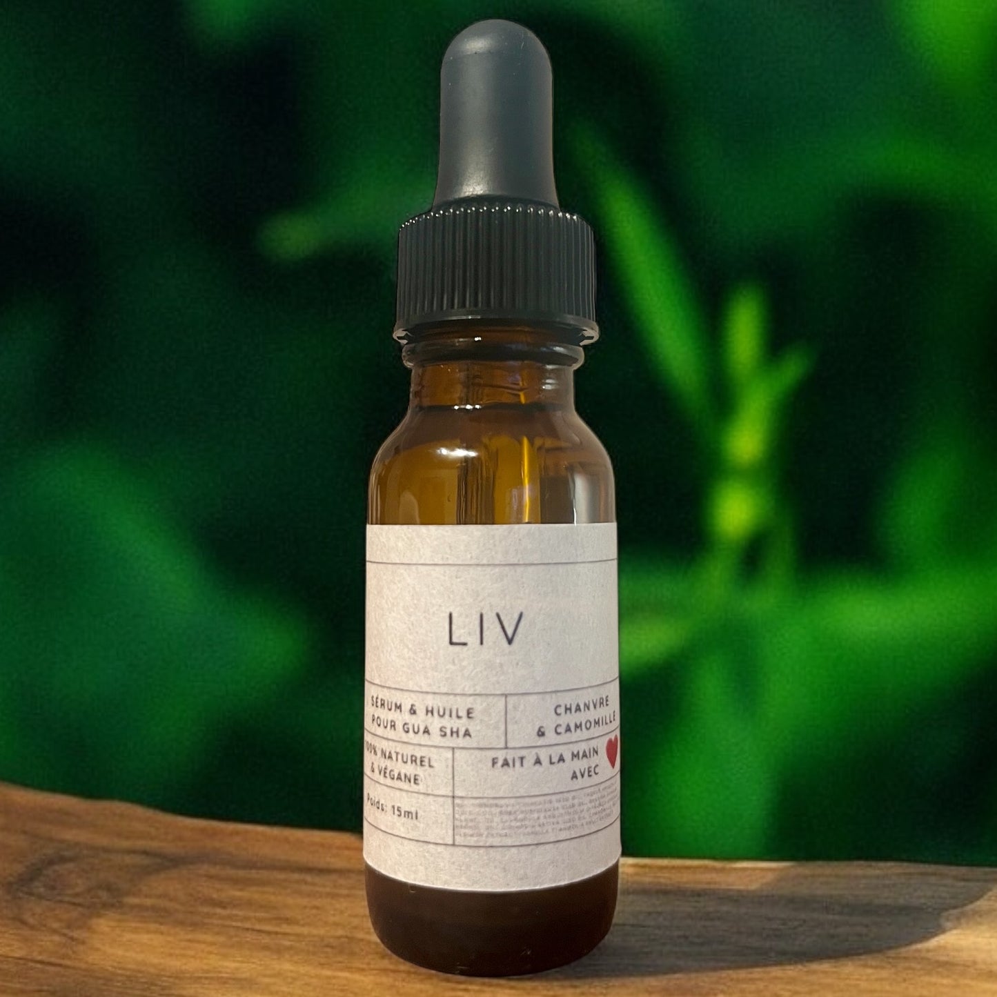 LIV Hemp &amp; Chamomile Face Serum and Gua Sha Massage