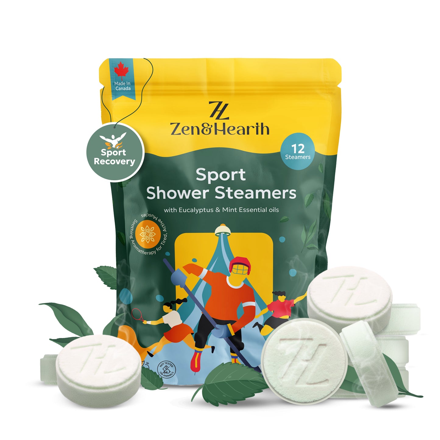 Shower Steamers Post Workout Eucalyptus & Menthe