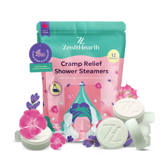 Shower Steamers  à la sauge sclarée, à la lavande et au géranium
