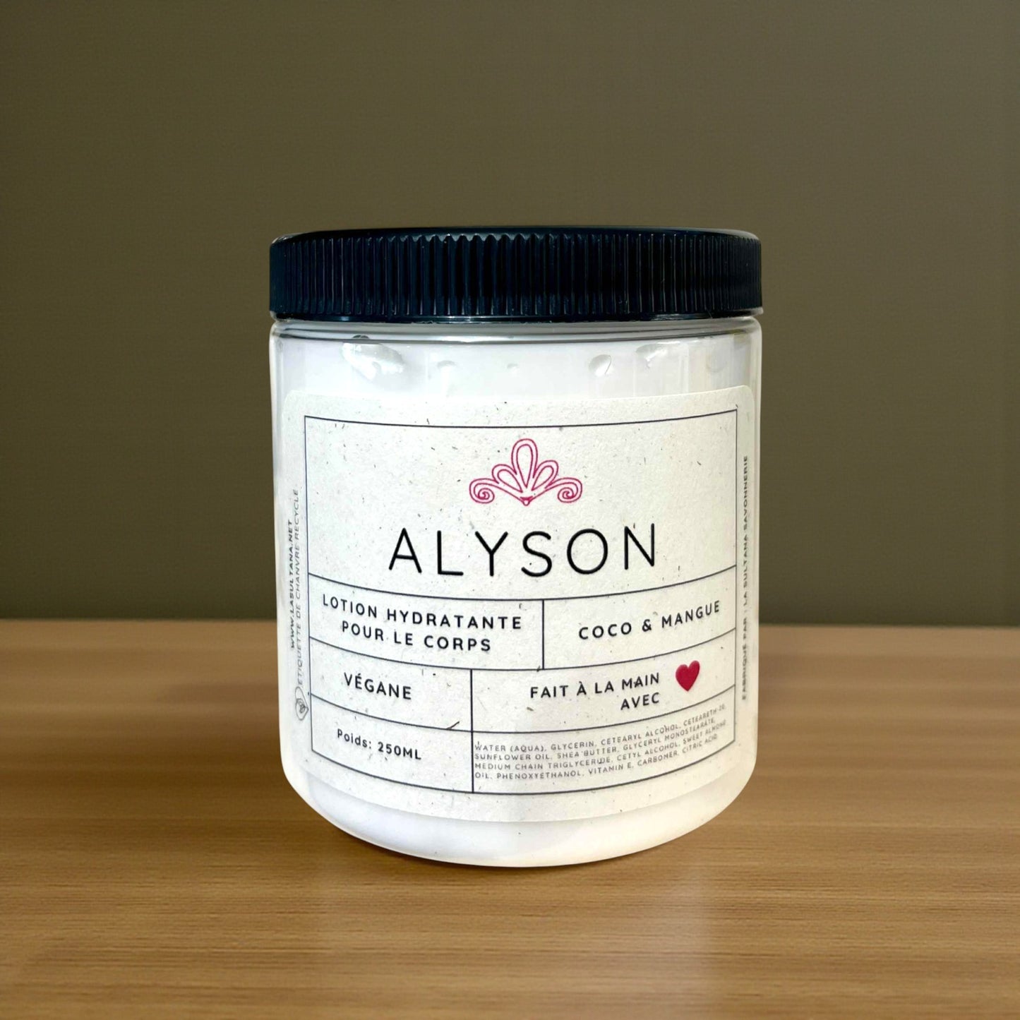 Lotion hydratante ALYSON coco et mangue