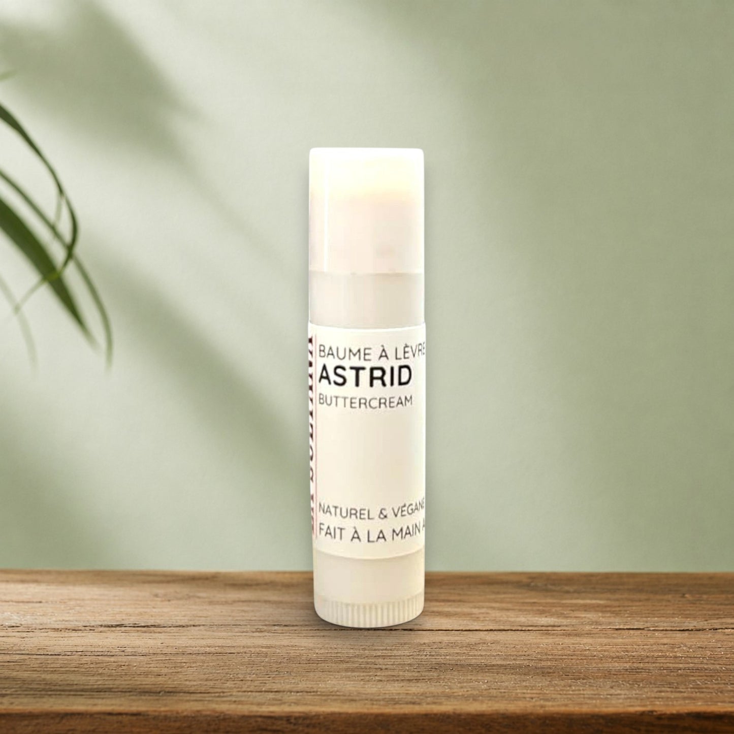 Baume à lèvres naturel ASTRID crème au beurre - La Sultana | Soins naturels québecois