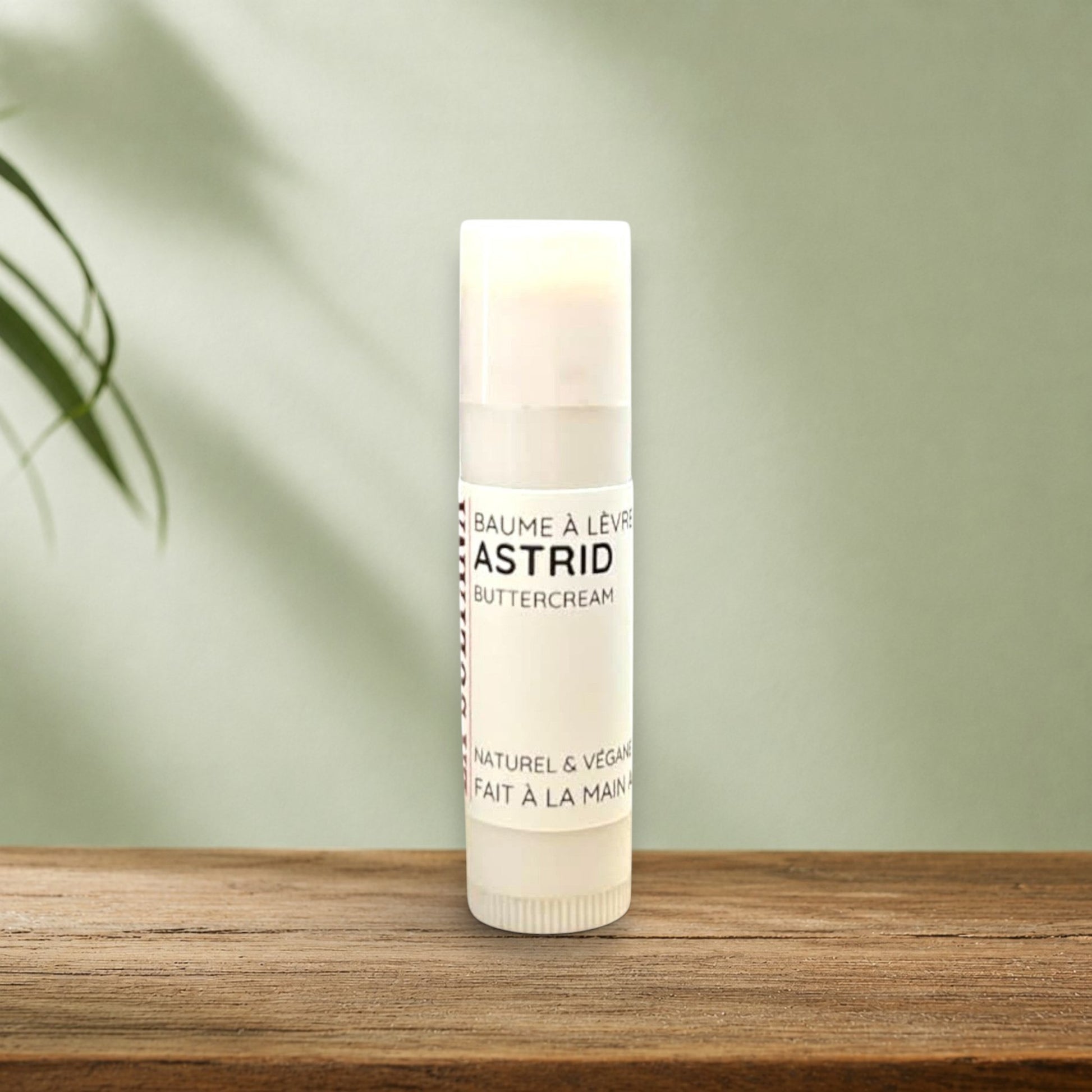 Baume à lèvres naturel ASTRID crème au beurre - La Sultana | Soins naturels québecois