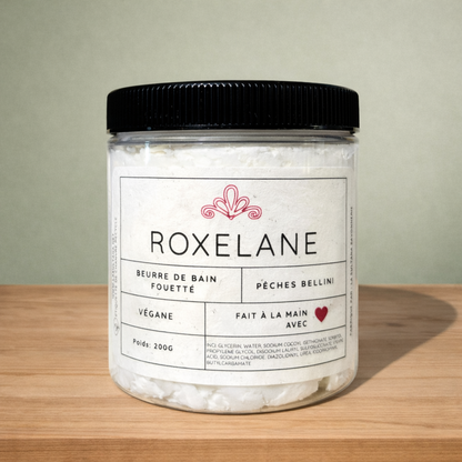 Savon fouetté  pêches Bellini - La Sultana | Soins naturels québecois