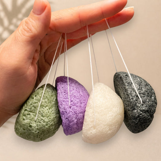 Éponge konjac naturelle - La Sultana | Soins naturels québecois