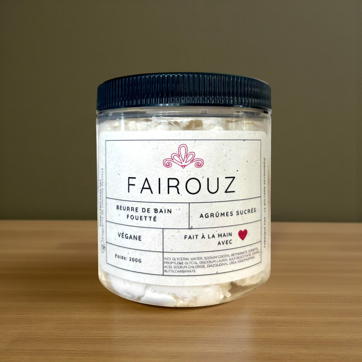 Savon fouetté FAIROUZ agrûmes sucrés