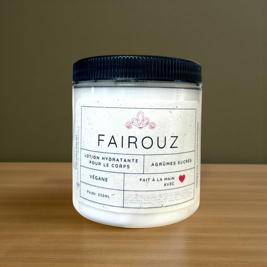 Lotion hydratante FAIROUZ agrumes sucrés