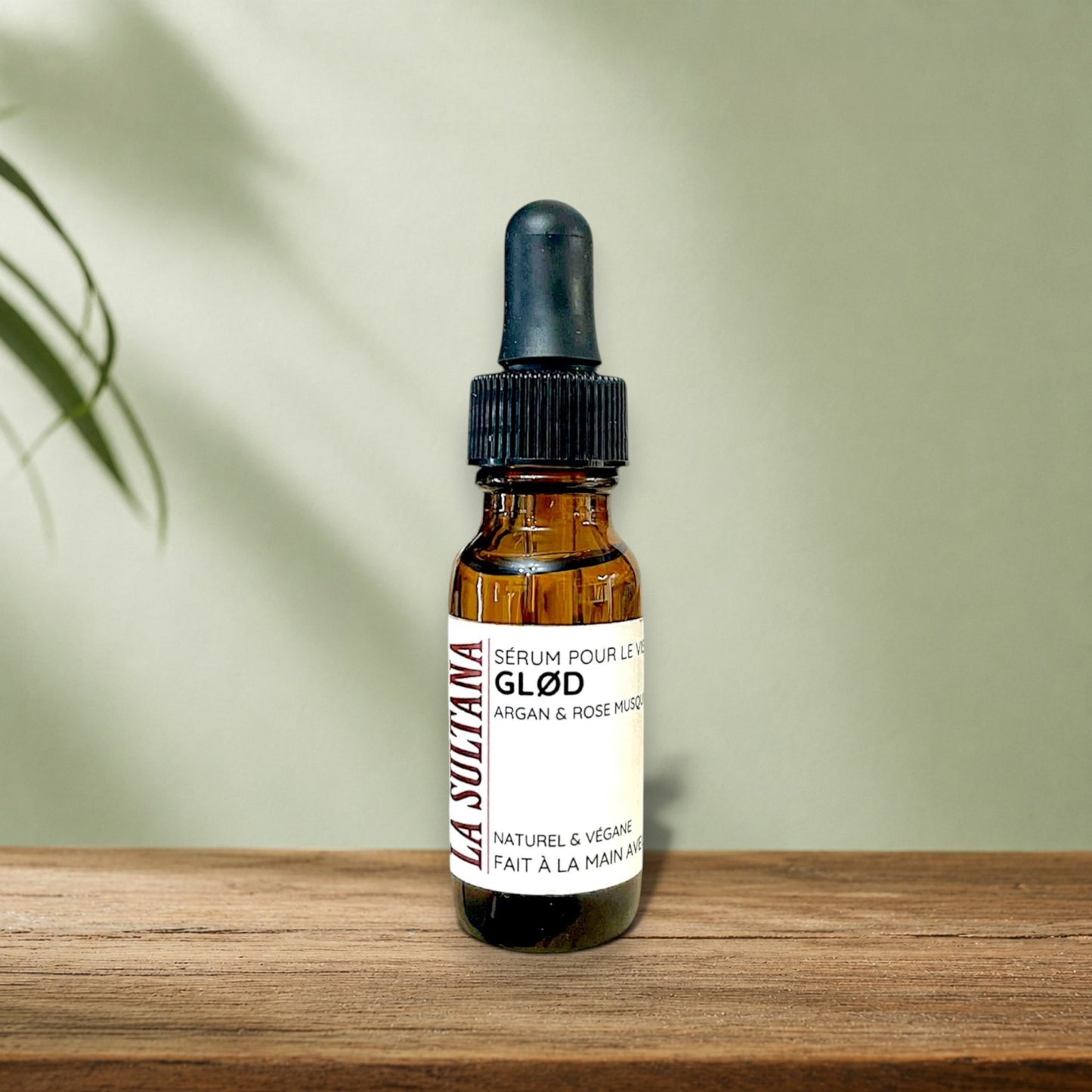 Sérum pour le visage et massage Gua Sha GLØD argan & rose musquée - La Sultana | Soins naturels québecois