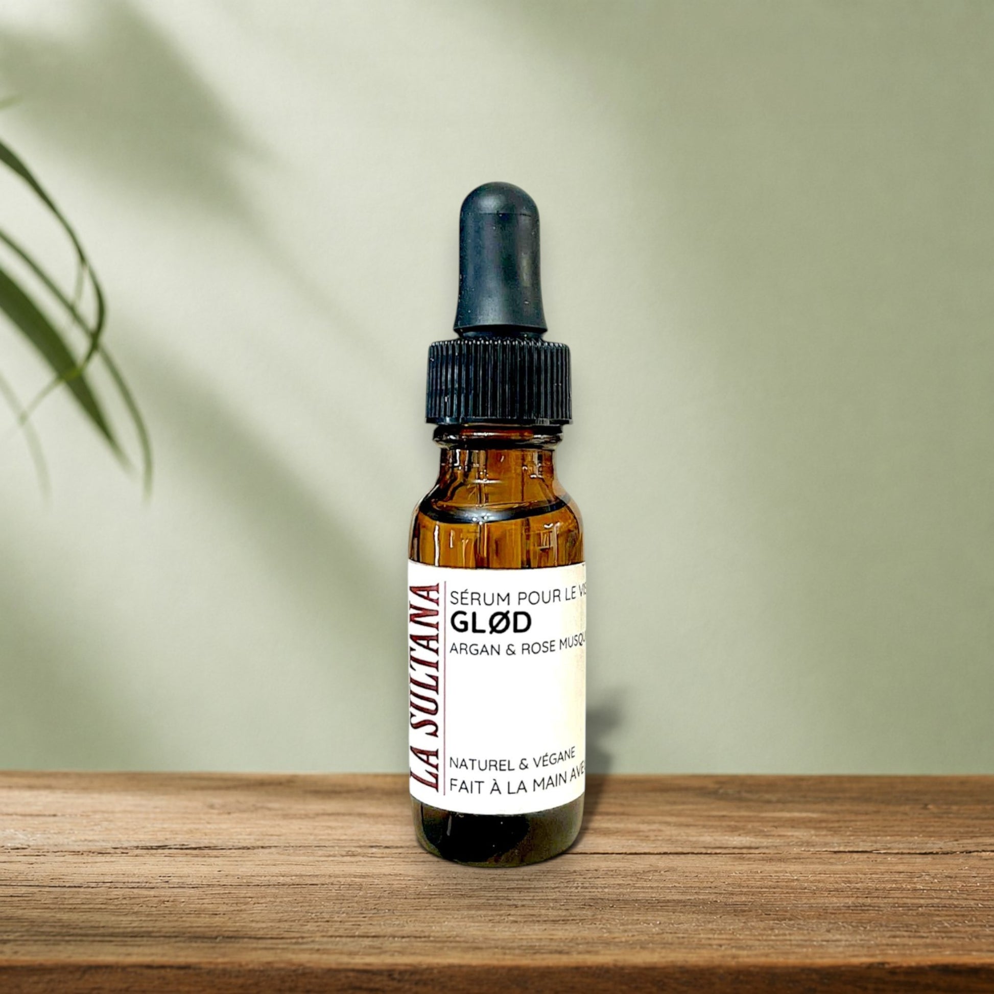Sérum pour le visage et massage Gua Sha GLØD argan & rose musquée - La Sultana | Soins naturels québecois
