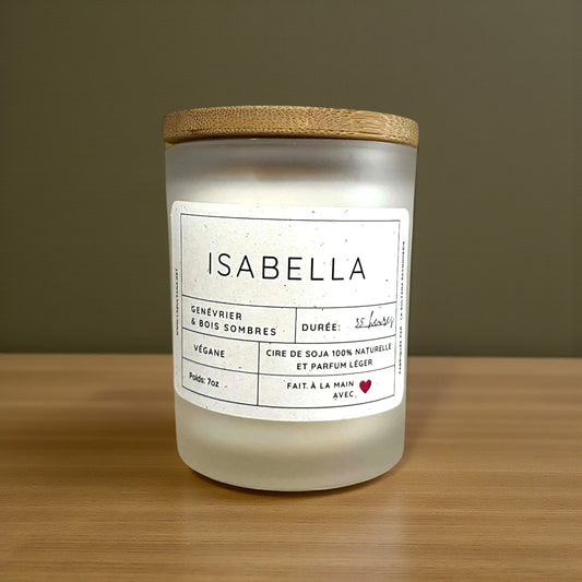 ISABELLA genévrier et bois sombres