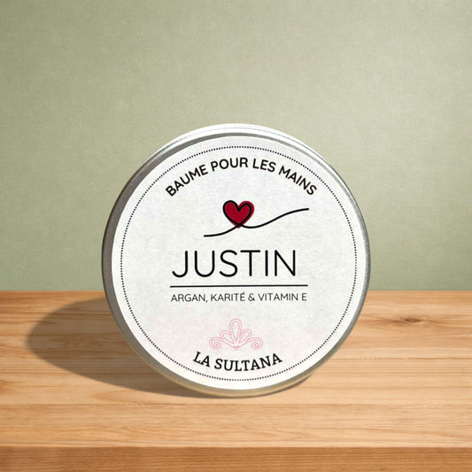 Baume pour les mains JUSTIN argan, karité & bergamote
