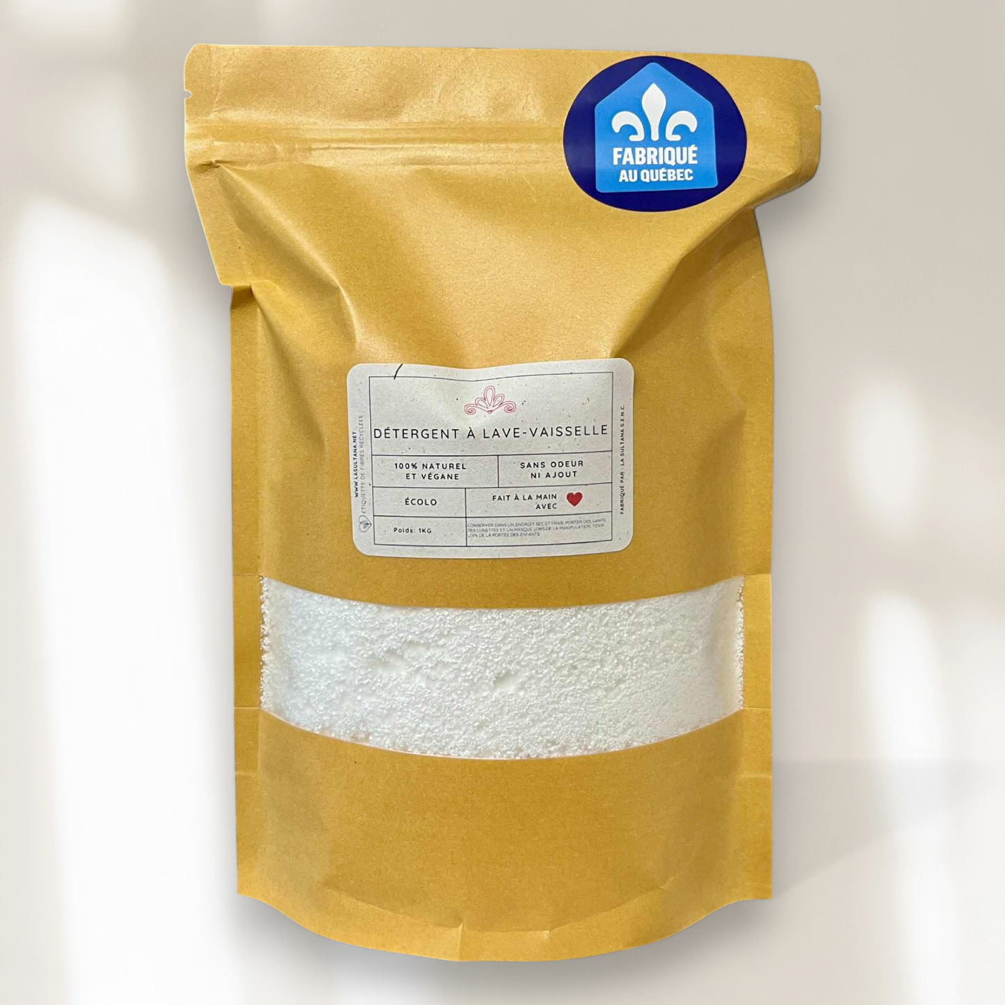 Detergente ecológico para lavavajillas