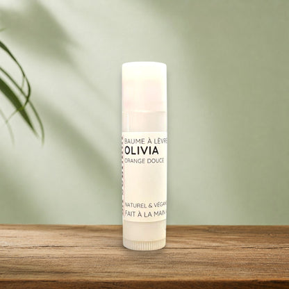 Baume à lèvres OLIVIA karité & orange douce - La Sultana | Soins naturels québecois