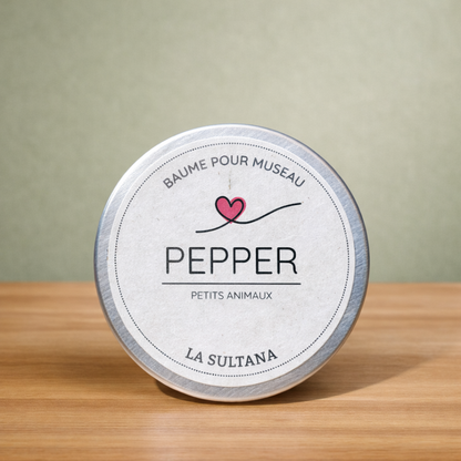 Baume pour museau PEPPER - La Sultana | Soins naturels québecois