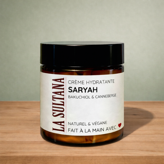 Crème de nuit pour le visage SARYAH bakuchiol et canneberge