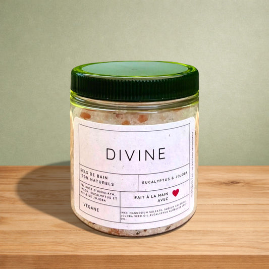 Sels de bain DIVINE eucalyptus  et menthe
