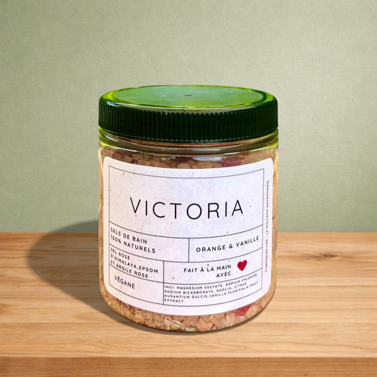 Sels de bain VICTORIA orange et vanille