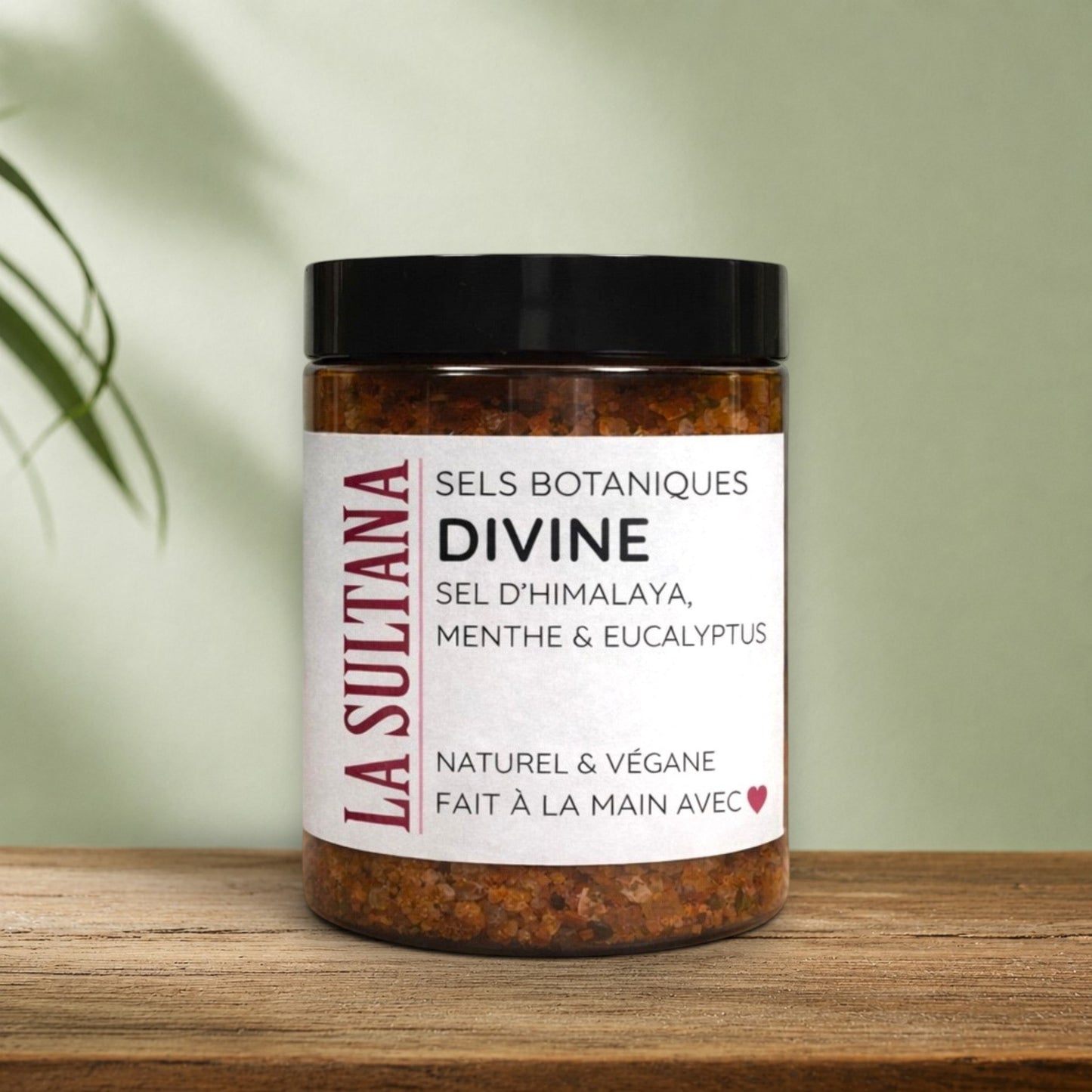 Lot de 2 sels botaniques menthe et eucalyptus - La Sultana | Soins naturels québecois